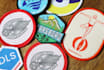do creative embroidered patches logo design