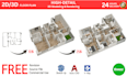 create 2d to 3d floor plan and interior 3d rendering