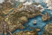 create a vintage map illustration