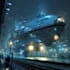 create a sci fi spaceship art