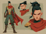 design cool superhero character art