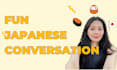 do fun and practical japanese conversation lessons