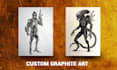 create scifi concept art in graphite