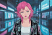 draw cyberpunk anime or stylized character art