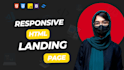 build and design an incredible HTML landing page
