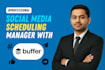 schedule your social media posts with buffer, hootsuite, etc