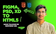 develop a responsive website from figma to HTML5 using tailwind CSS