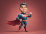 make a cartoon and caricature like super hero