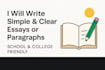write simple and clear english essays and paragraphs