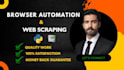 do browser automation and python selenium web scraping