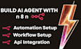 build automation and ai agents using n8n and gpt and apis