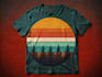 draw a vintage or retro t shirt design