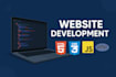 develop a custom website with HTML, CSS, javascript, and PHP