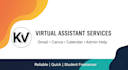 provide virtual assistant services, canva and email handling