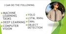 do your ai projects cnns, dnns, yolo, computer vision, ml