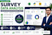 analyze survey data using excel and power bi
