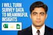 turn survey data to meaningful insights