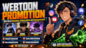 promote your webtoon webcomic, tapas manga comic promotion
