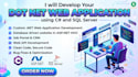 develop dot net web application in c sharp using sql server