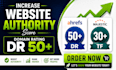 boost domain rating ,dr50, trust flow, tf30 with seo backlinks