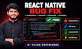 fix react native, expo, firebase, and API integration bugs