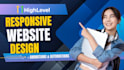 build a custom gohighlevel website with animations and automations