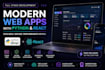 develop modern react js and python django web applications