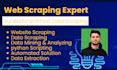 web scraping, data scraping, and crawling using python beautifulsoup or selenium