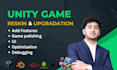upgrade unity and polish existing game, UI, features, optimization, bug fixing