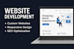 build or rebuild website, website development as full stack web developer