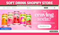 design soft drink shopify store soft drink website wine website beverage store