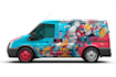 create van wrap design, car wrap design, truck wrap design