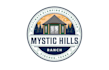 design mystical glamping destination property logo