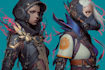 design stunning sci fi portrait art