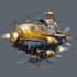 draw custom spaceship sci fi steampunk nft