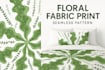 create seamless floral and leaf patterns for fabric,bedsheets,textiles