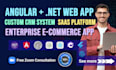 develop dot net web app with angular