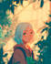 draw cute lofi style background