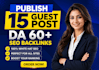 publish news article seo guest post backlink service, press release distribution