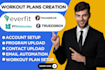 setup and upload workout plans on trainerize, truecoach everfit fitness coaching