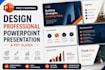 design professional powerpoint presentation and PPT slides