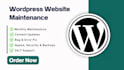 provide wordpress website maintenance and monthly support