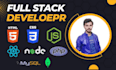 be your full stack web developer and designer