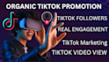do tiktok promotion, organic views , tiktom followers