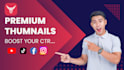 design eye catching thumbnails for your social media account