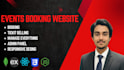 build a complete event booking website with admin panel