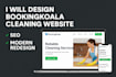 build booking koala cleaning service seo website design redesign