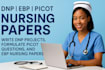 do dnp projects, formulate picot questions, and ebp nursing content