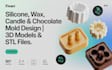 do 3d models, silicone molds for wax, candle and chocolate mold design with stl