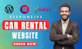 design car rental website, rental website, car dealership website